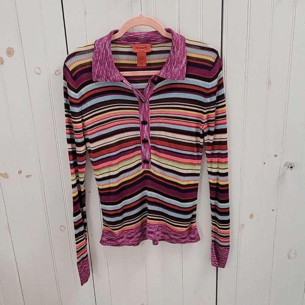 Rare striped Missoni for Target L/S Sweater - Picture 2 of 8
